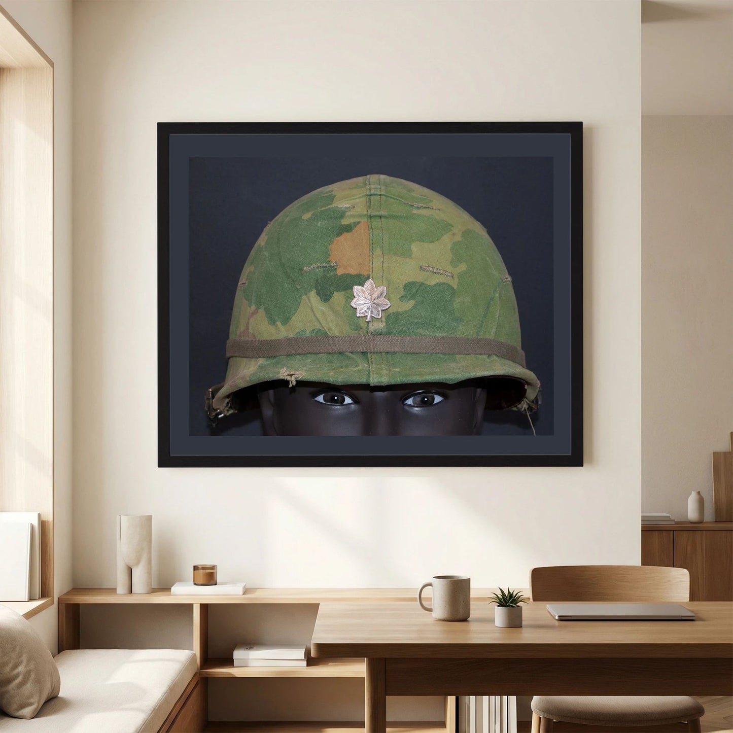 M1 Helmet, US Army, Navy USMC, Vietnam. Photograph - Art goes to War