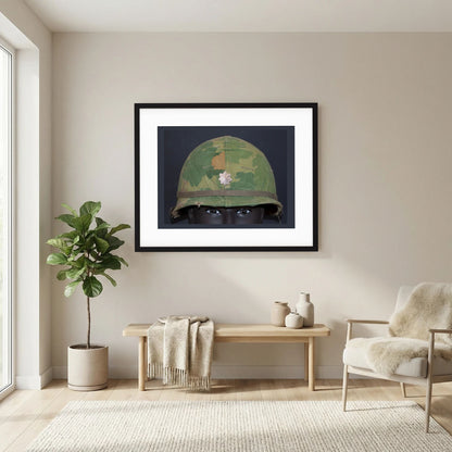 M1 Helmet, US Army, Navy USMC, Vietnam. Photograph - Art goes to War