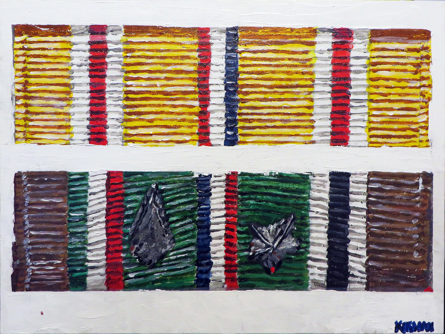 Medal Ribbons Painting - 12x16 - Art goes to War