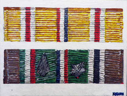 Medal Ribbons Painting - 12x16 - Art goes to War