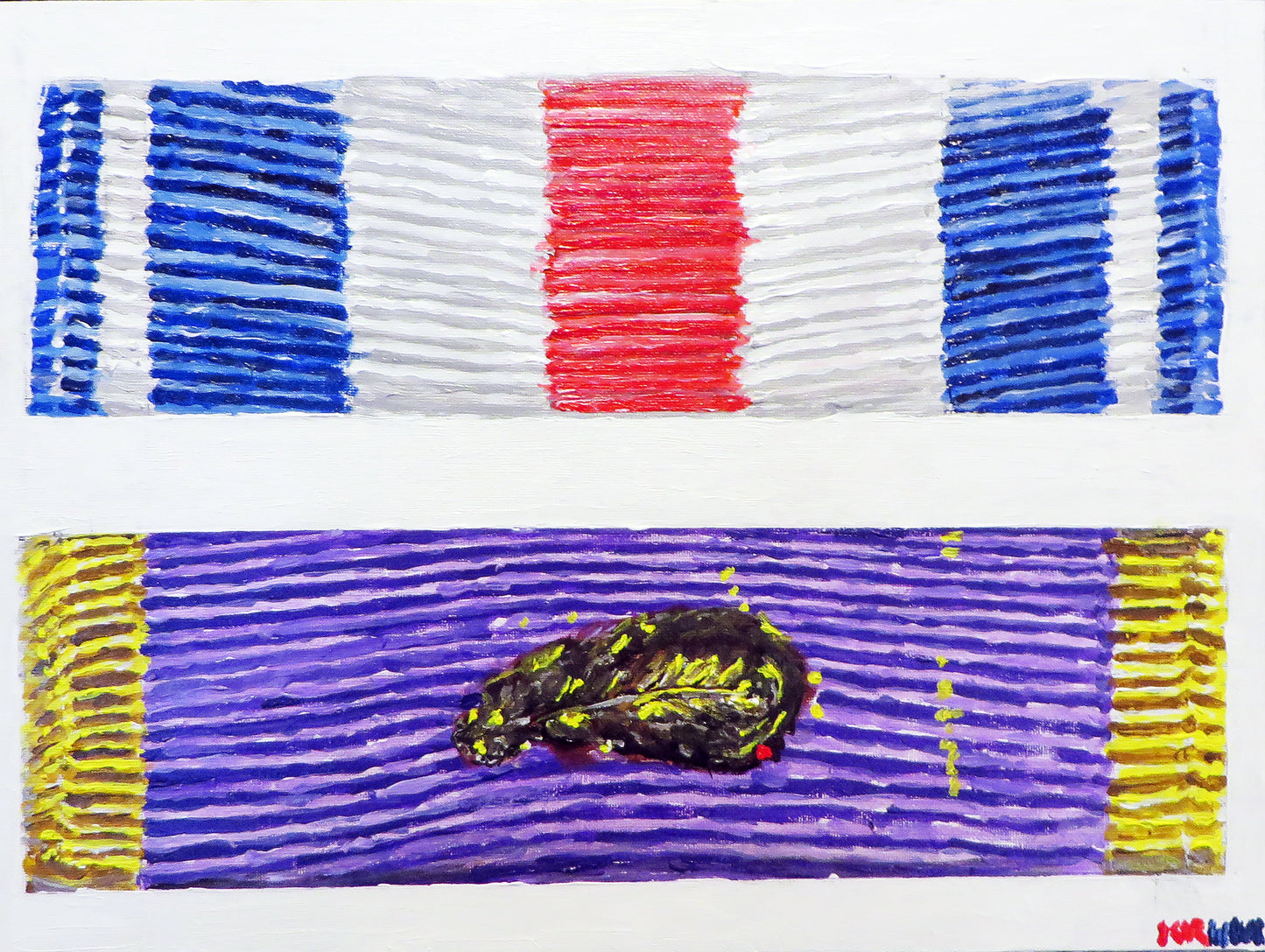 Medal Ribbons Painting - 12x16 - Art goes to War