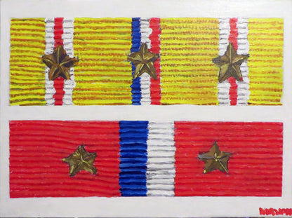 Medal Ribbons Painting - 12x16 - Art goes to War