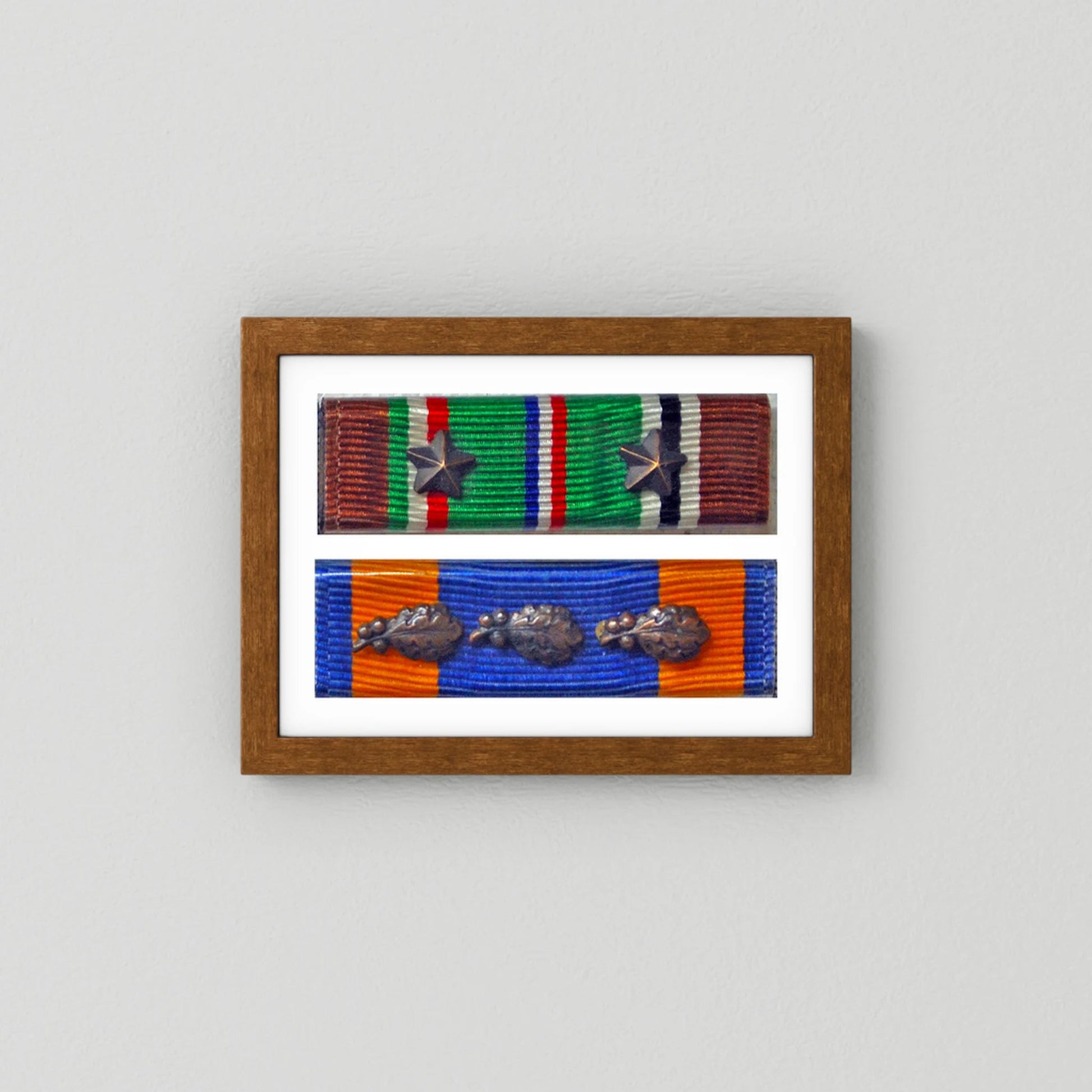 Medal Ribbons, US Army, WW2. ETO & US Air Medal. Photograph - Art goes to War