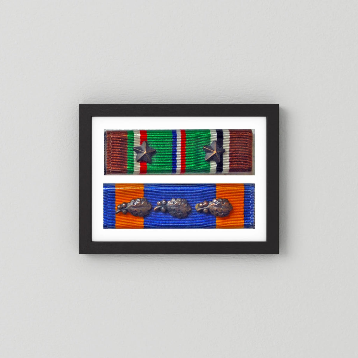 Medal Ribbons, US Army, WW2. ETO & US Air Medal. Photograph - Art goes to War
