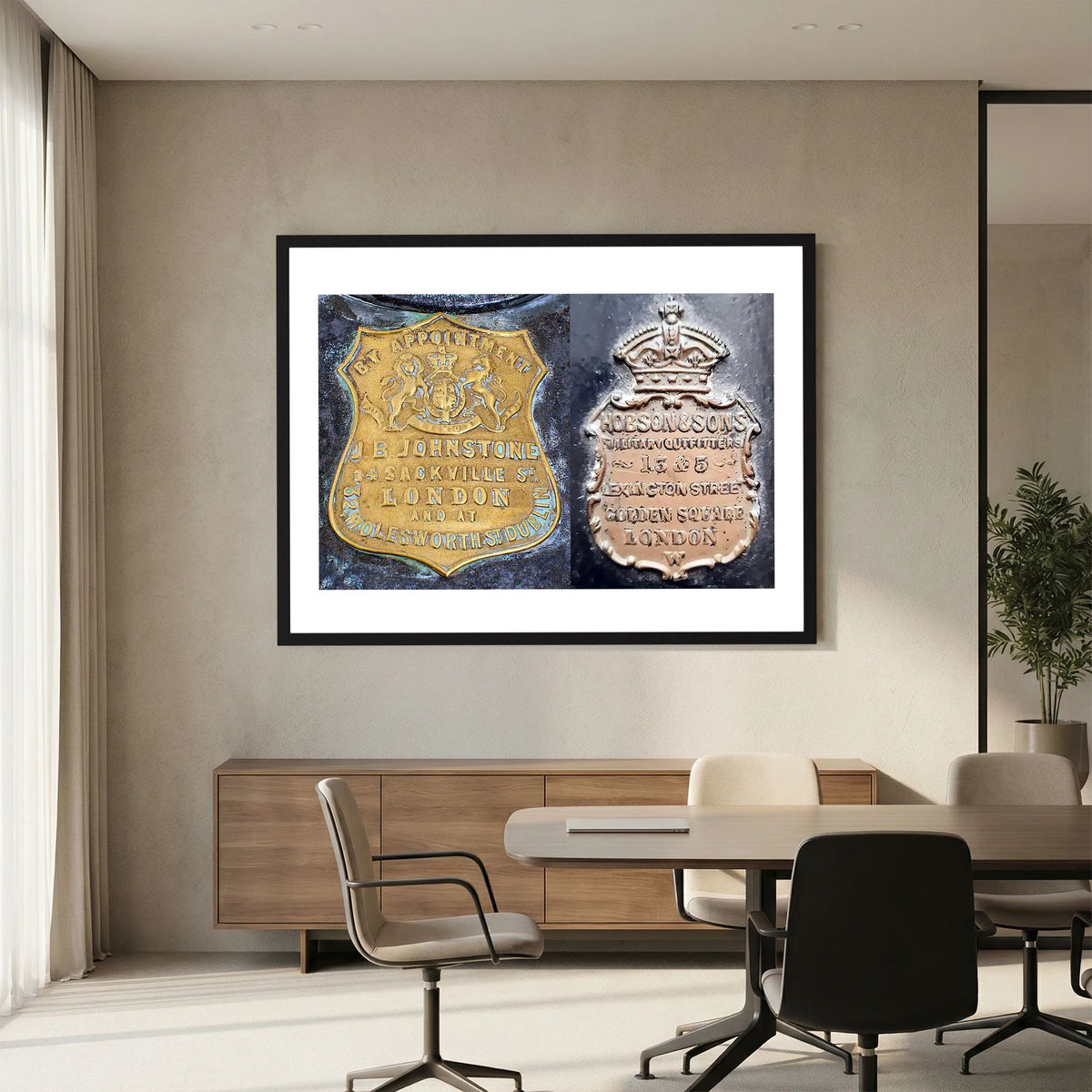 Metal Plates from Storage Cases, 19th & 20th Century — composite presentation mockup