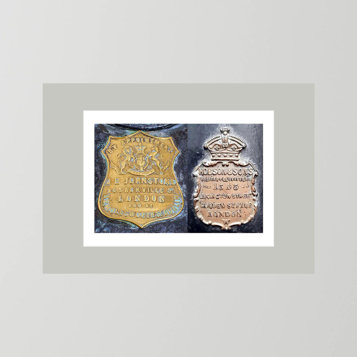 Metal Plates from Storage Cases, 19th & 20th Century — composite presentation mockup