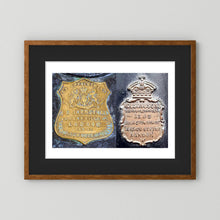 Metal Plates from Storage Cases, 19th & 20th Century. Combination Image. Photograph
