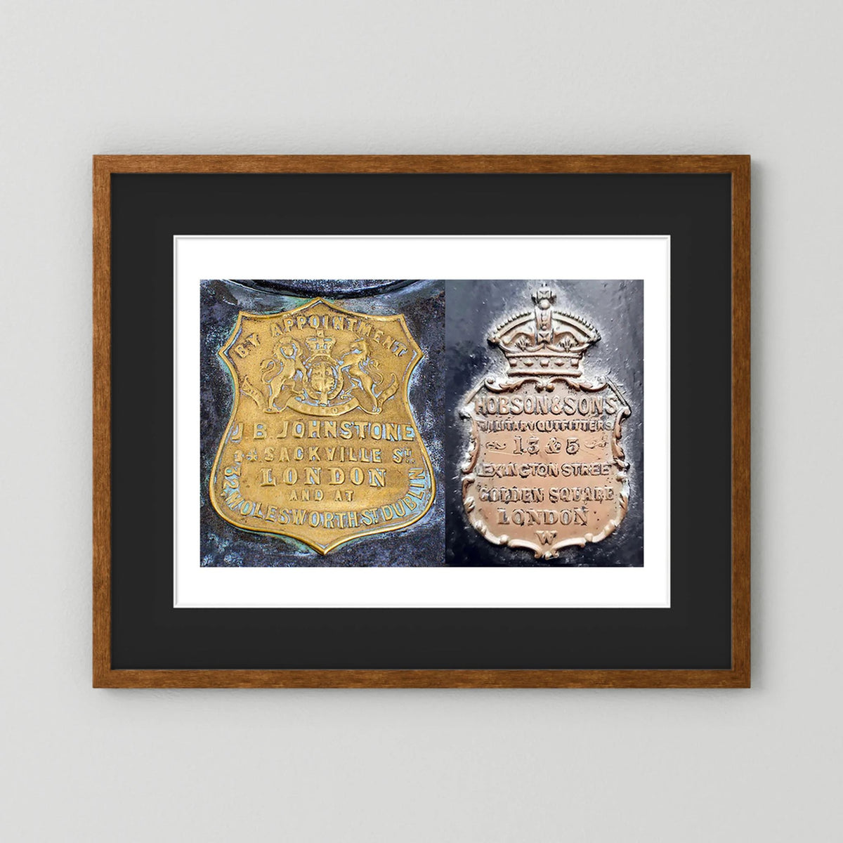 Metal Plates from Storage Cases, 19th & 20th Century. Combination Image. Photograph
