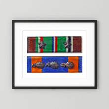 Medal Ribbons, US Army, WW2. ETO & US Air Medal. Photograph