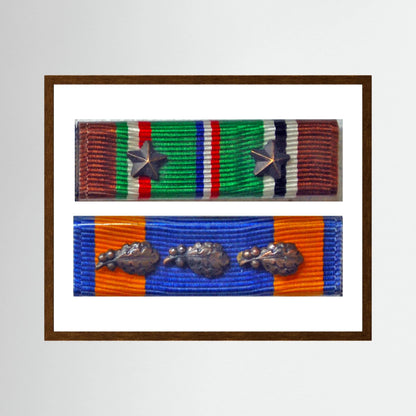Medal Ribbons, US Army, WW2. ETO & US Air Medal. Photograph
