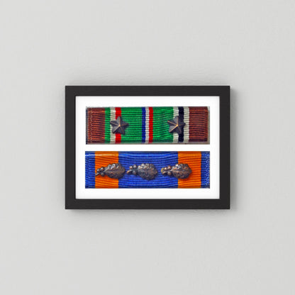 Medal Ribbons, US Army, WW2. ETO & US Air Medal. Photograph