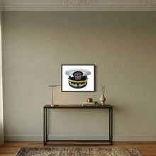 U.S. Navy Officer Combination Cap Bancroft Military Cap, Commander NSWSES. Photograph