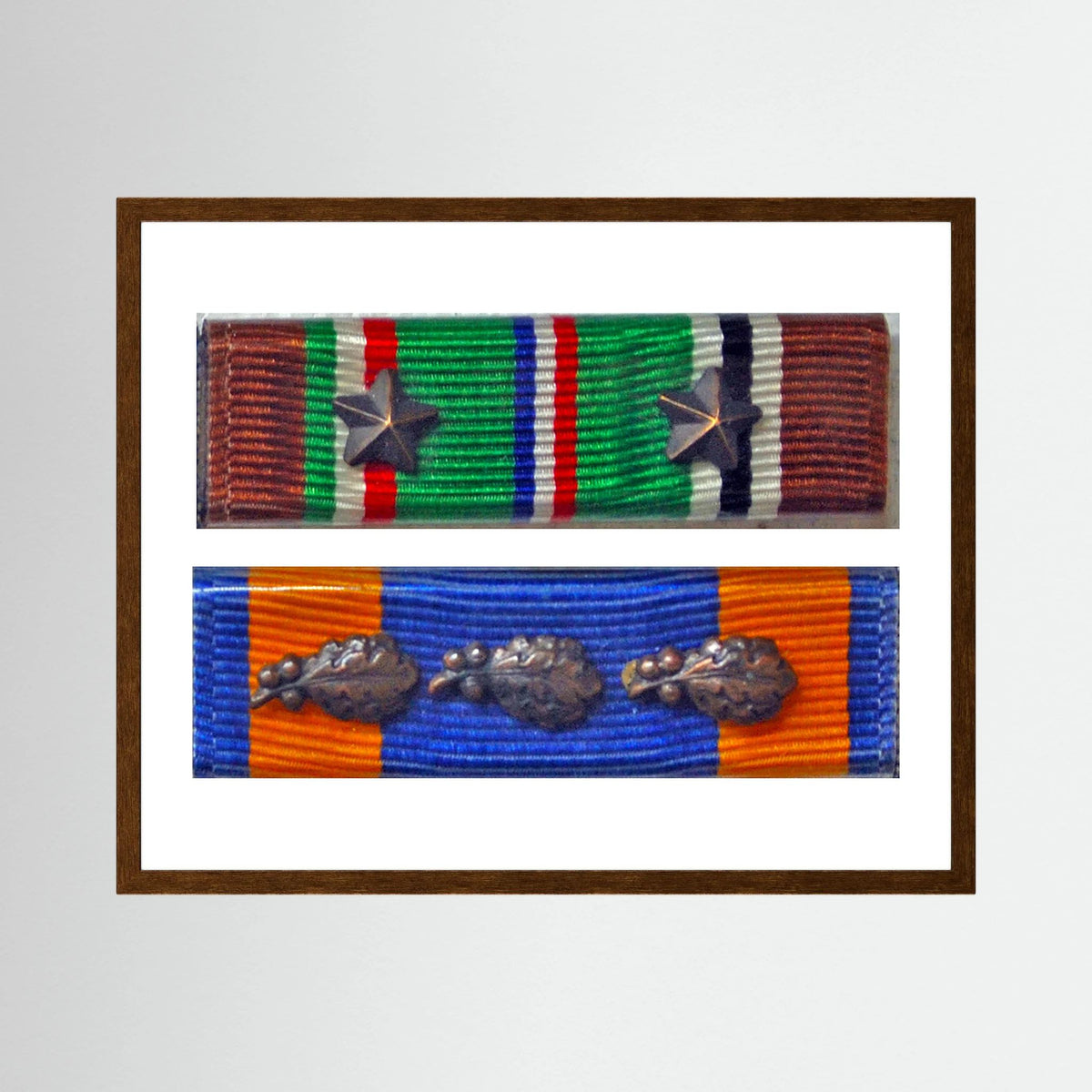 Medal Ribbons, US Army, WW2. ETO & US Air Medal. Photograph