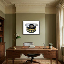 U.S. Navy Officer Combination Cap Bancroft Military Cap, Commander NSWSES. Photograph