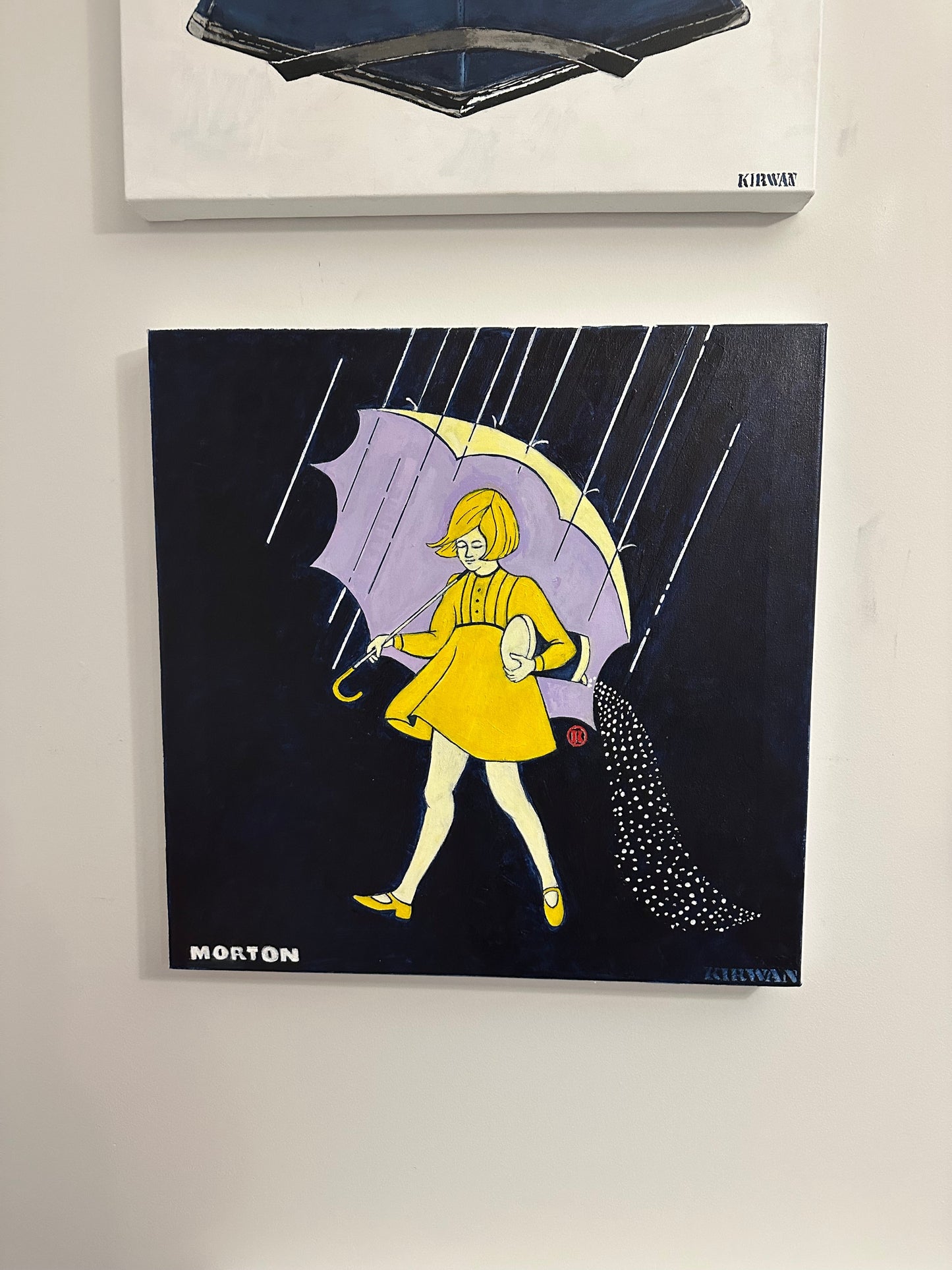 Morton Salt Girl 1968 framed - Art goes to War