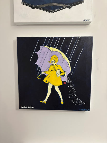 Morton Salt Girl 1968 framed - Art goes to War