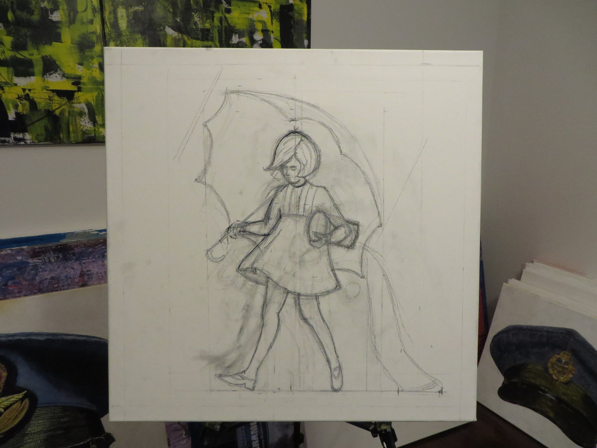 Morton Salt Girl 1968 framed - Art goes to War