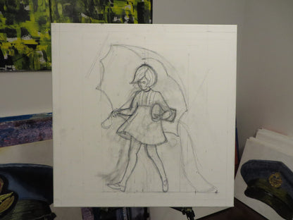 Morton Salt Girl 1968 framed - Art goes to War