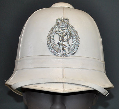 New Zealand Police Helmet, 1984, White Summer Version. - Art goes to War