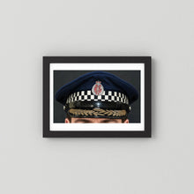 NEW ZEALAND Police Peaked Cap, Sillitoe Tartan Band. Senior rank — photograph presentation mockup