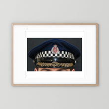 NEW ZEALAND Police Peaked Cap, Sillitoe Tartan Band. Senior rank — photograph presentation mockup