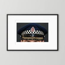 NEW ZEALAND Police Peaked Cap, Sillitoe Tartan Band. Senior rank — photograph presentation mockup