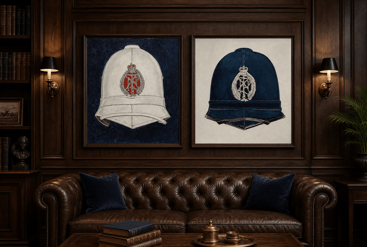 New Zealand Police Summer Helmet - Art goes to War