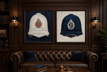 New Zealand Police Summer Helmet - Art goes to War