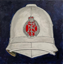 Artwork featuring New Zealand Police Summer Helmet