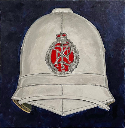 New Zealand Police Summer Helmet - Art goes to War