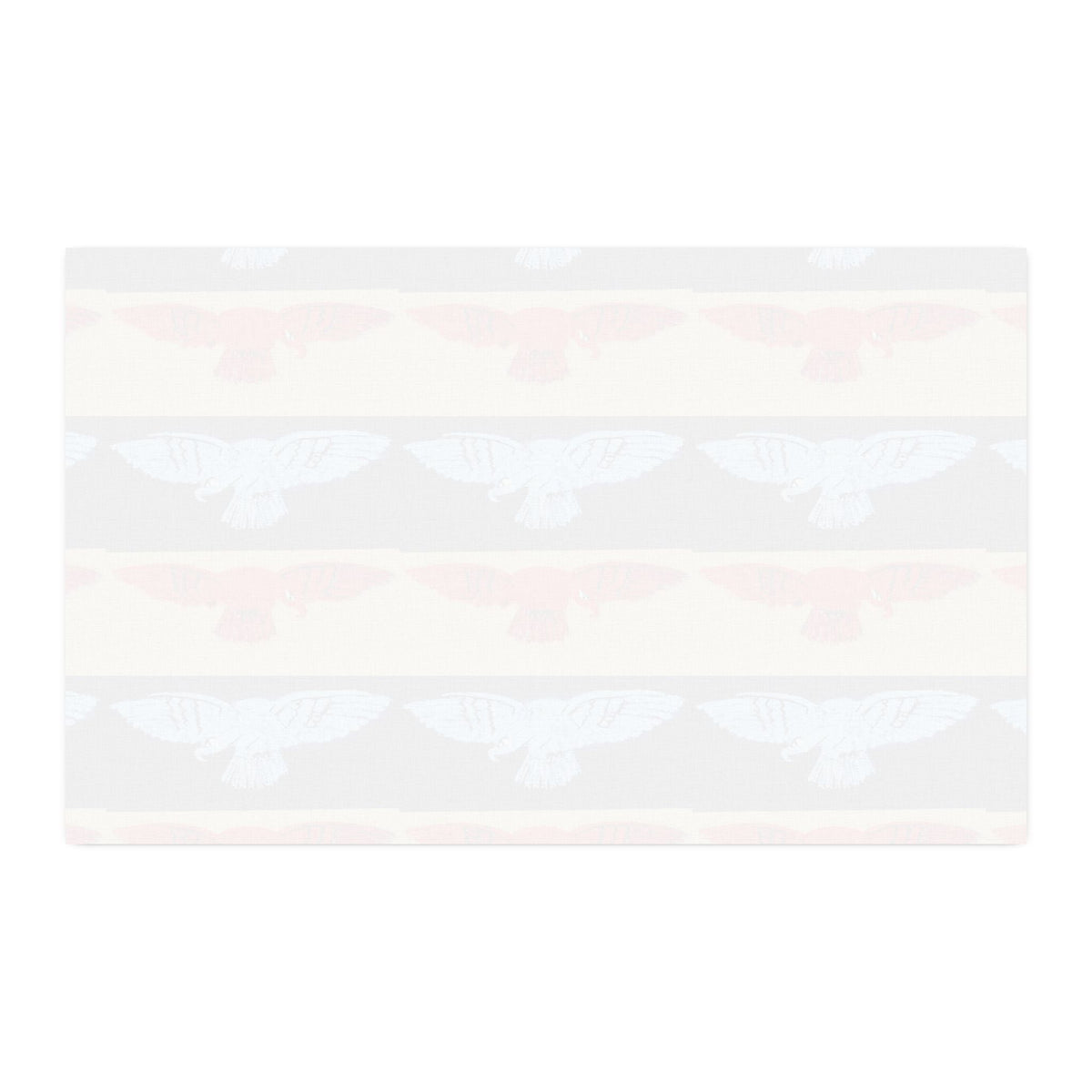 Patriotic Eagle Stripe Faux Linen Fabric — By the Yard - Art goes to War