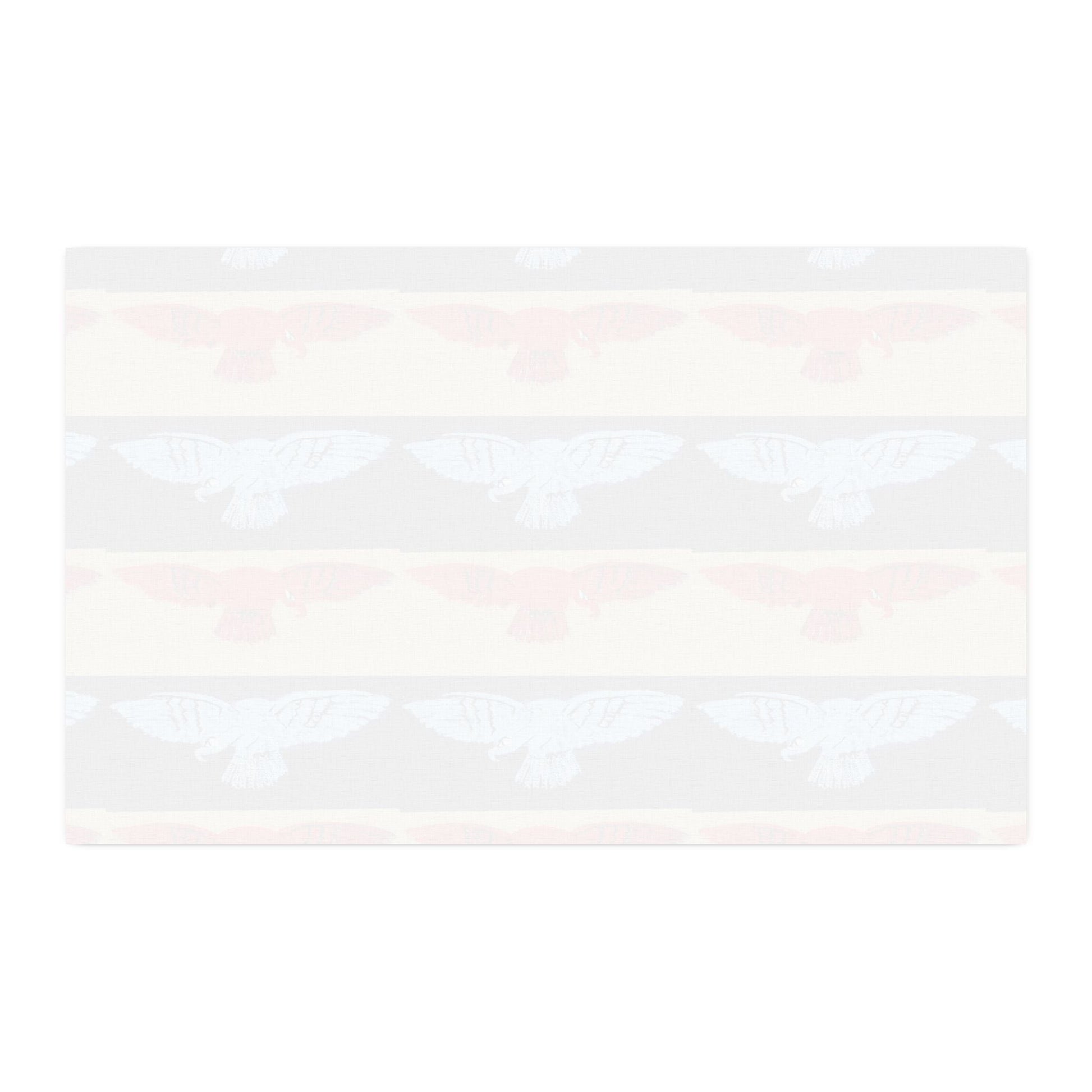 Patriotic Eagle Stripe Faux Linen Fabric — By the Yard - Art goes to War