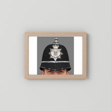 Police Helmet "Bobby." Lincolnshire Police, United Kingdom. British — photograph presentation mockup