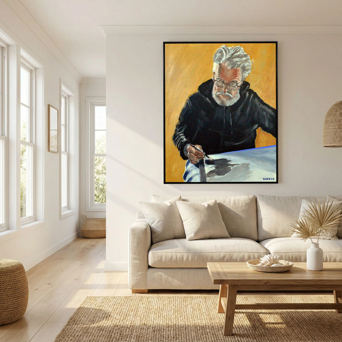 Portrait of the Artist. "Large" Art Print - Art goes to War
