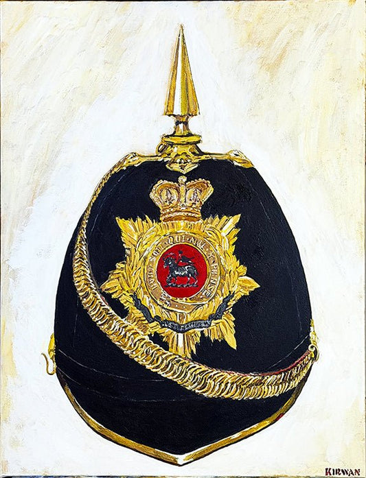 Art print featuring Queen’s Royal West Surrey Regiment, Officer's Home Service Helmet, 1900