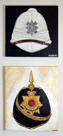 Art print featuring Queen’s Royal West Surrey Regiment, Officer's Home Service Helmet, 1900