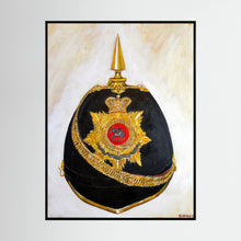 Art print featuring Queen’s Royal West Surrey Regiment, Officer's Home Service Helmet, 1900