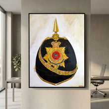 Art print featuring Queen’s Royal West Surrey Regiment, Officer's Home Service Helmet, 1900