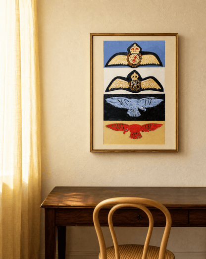 Royal Air Force and Canadian Air Force - WW2 Pilot Wings & Insignia - Art goes to War