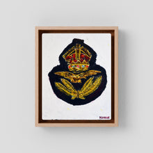 Royal Air Force Officer Visor Cap Insignia, 1941 — art print presentation mockup