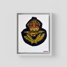 Royal Air Force Officer Visor Cap Insignia, 1941 — art print presentation mockup