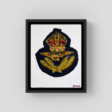 Royal Air Force Officer Visor Cap Insignia, 1941 — art print presentation mockup