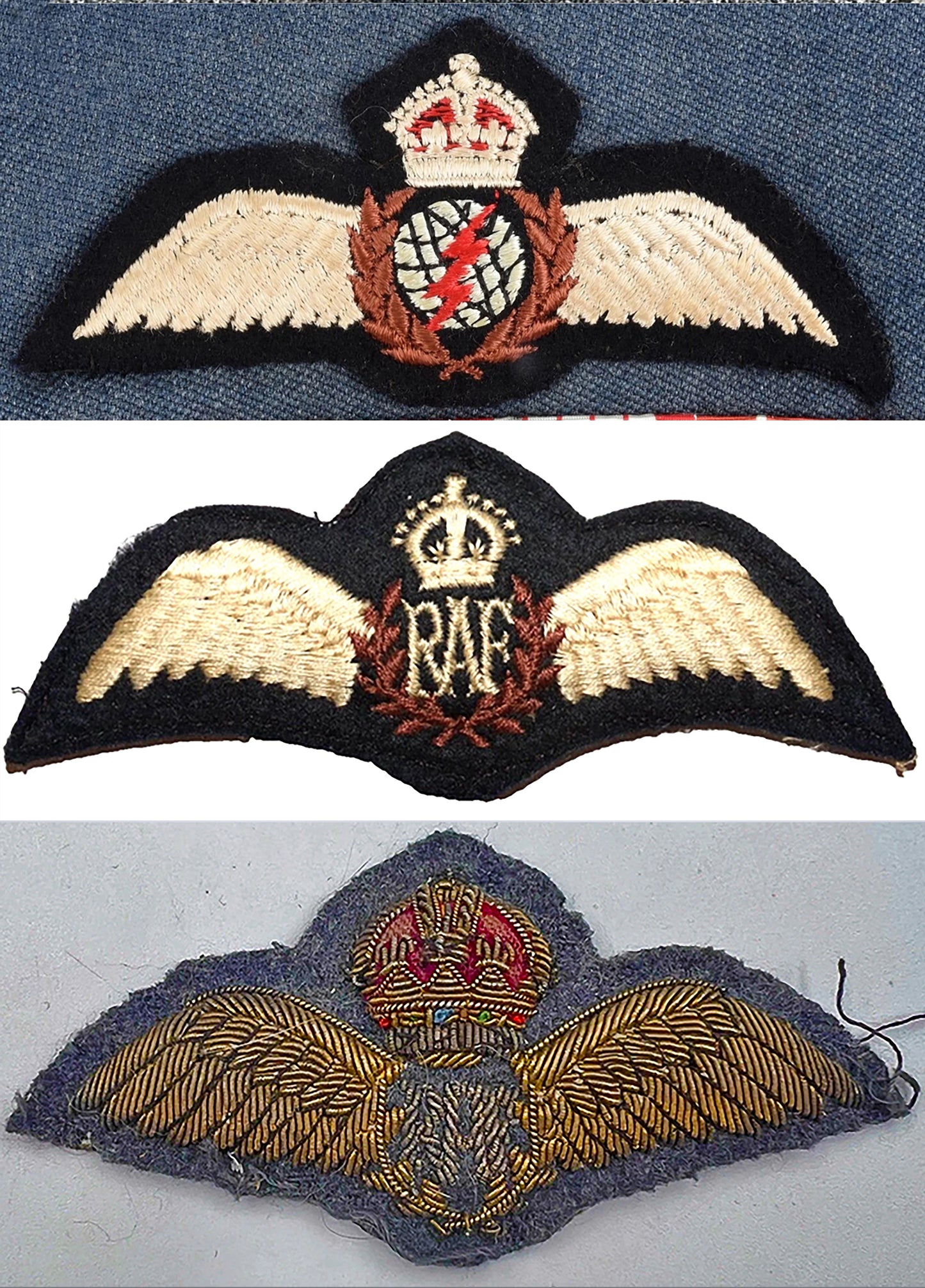 Royal Air Force Pilot Wings and Shoulder Sleeve Insignia. Art Print - Art goes to War