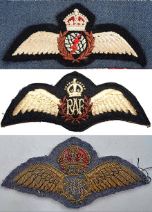 Art print featuring Royal Air Force Pilot Wings and Shoulder Sleeve Insignia