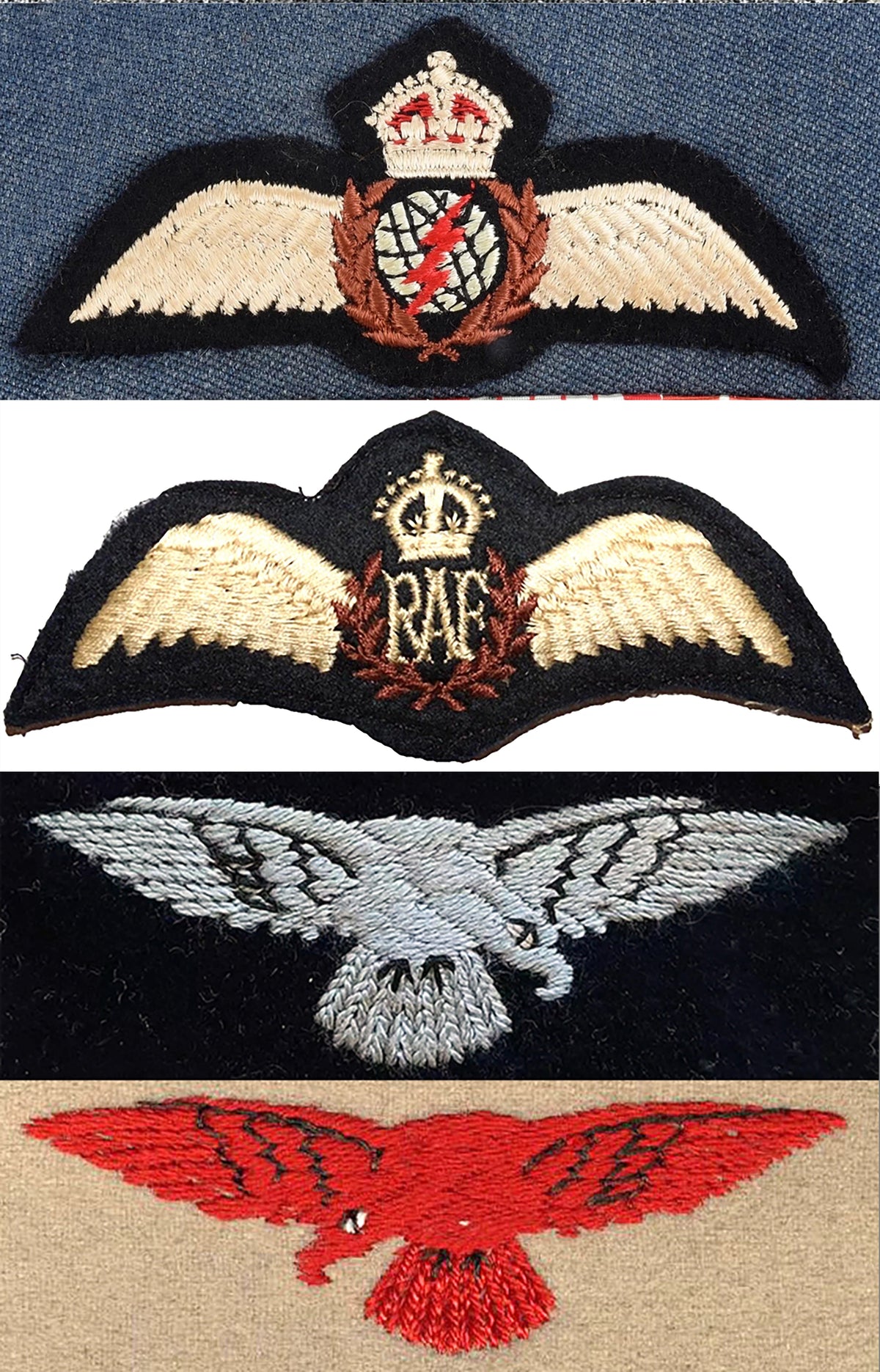Royal Air Force Pilot Wings and Shoulder Sleeve Insignia. Art Print - Art goes to War