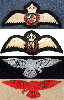Art print featuring Royal Air Force Pilot Wings and Shoulder Sleeve Insignia
