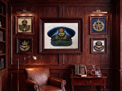 Royal Air Force Pilot Wings and Shoulder Sleeve Insignia. Art Print - Art goes to War