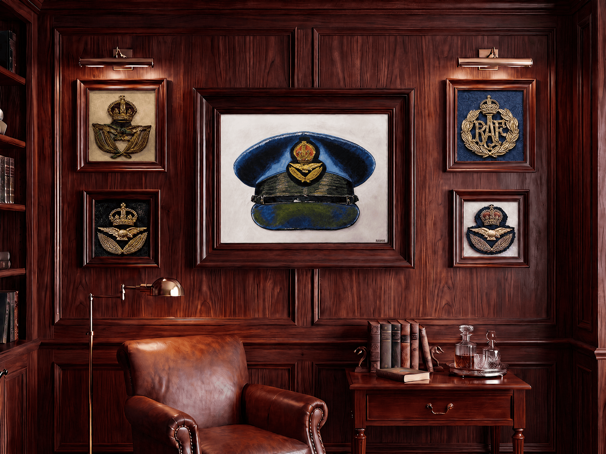 Royal Air Force (RAF) & Canadian Air Force (RCAF), Cap Badges & Insignia - Art goes to War
