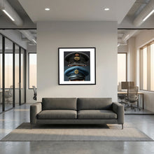 Composite image showing Royal Air Force Visor Caps. Pilot Officer and Ordinary Airman