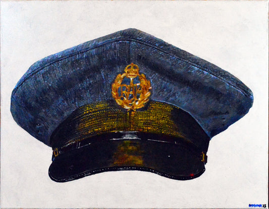 Royal Air Force, WW2 Ordinary Airman Visor Cap. Art Print - Art goes to War